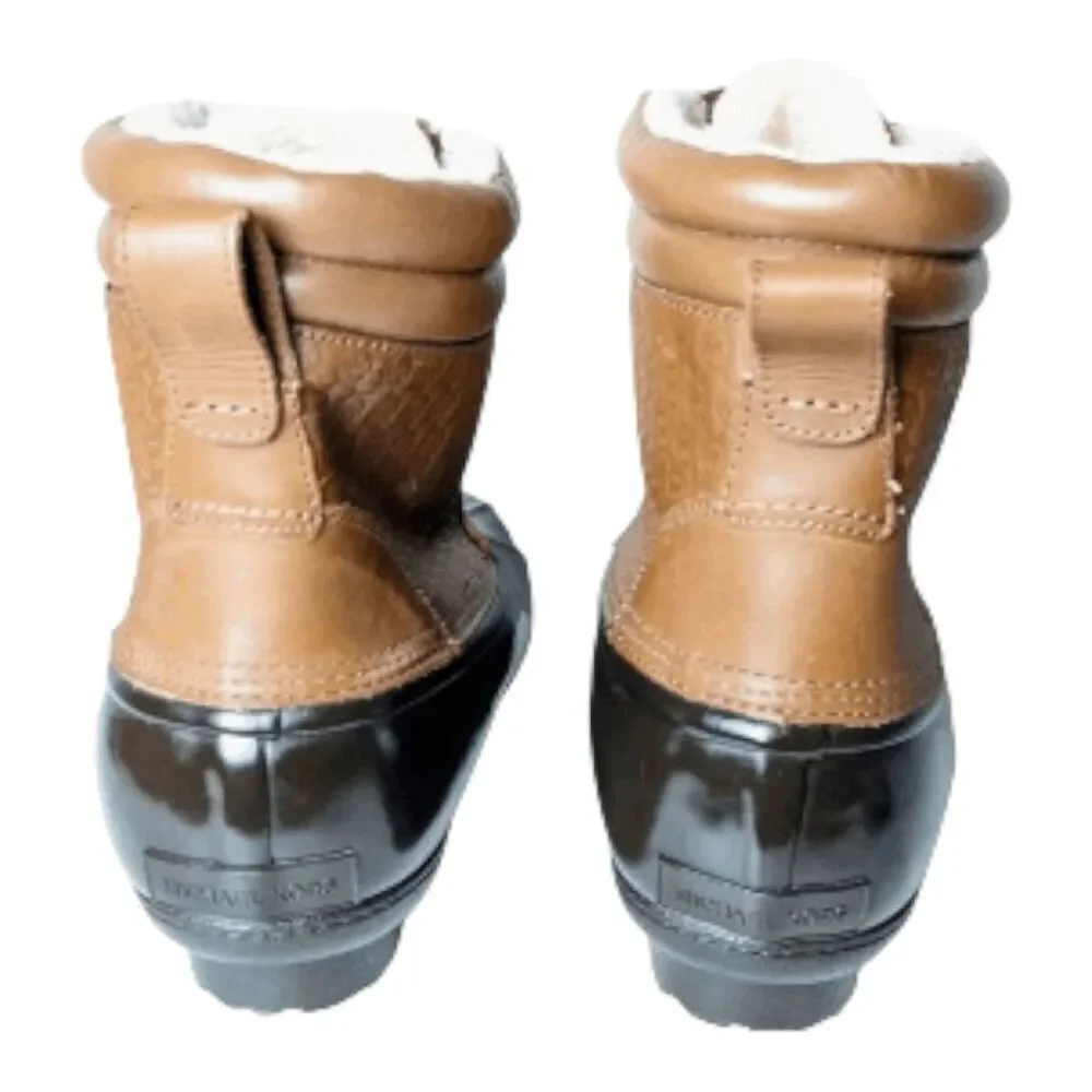 NWOB MICHAEL KORS Easton Waterproof Lace-Up Rain Boot Size 10M
